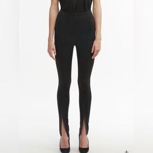 WARDROBE NYC black zip front leggings